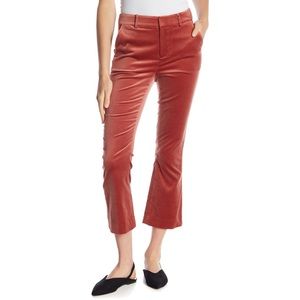 FRAME Solid Velvet Pants Spice cropped 12